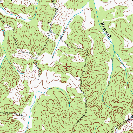 Topographic Map of Commissioner District 4, TN