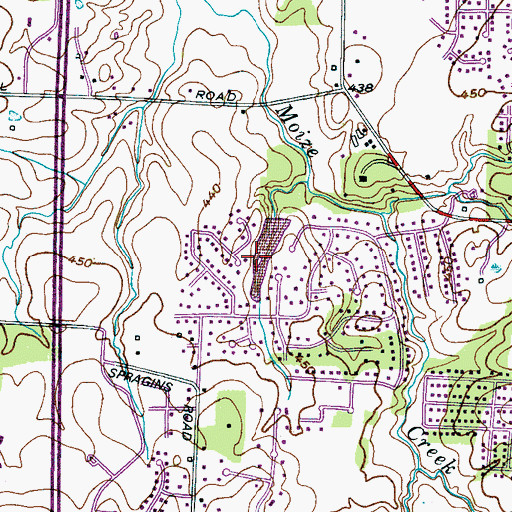 Topographic Map of Commissioner District 4, TN