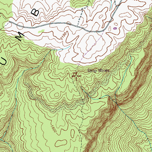 Topographic Map of Commissioner District 4, TN