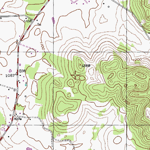 Topographic Map of Commissioner District 4, TN