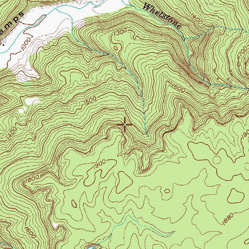 Topographic Map of Commissioner District 4, TN