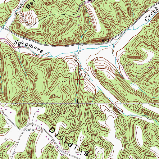 Topographic Map of Commissioner District 4, TN