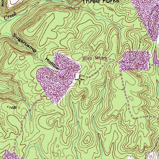 Topographic Map of Commissioner District 4, TN