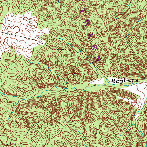 Topographic Map of Commissioner District 4, TN