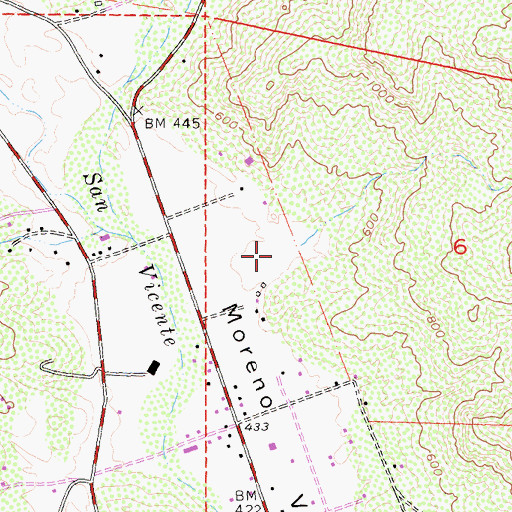 Topographic Map of Muth Valley, CA