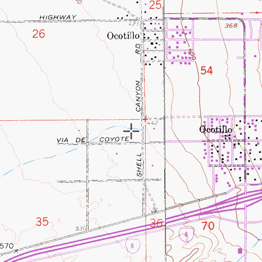Topographic Map of Myer Creek, CA