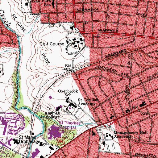 Topographic Map of Commissioner District 24, TN