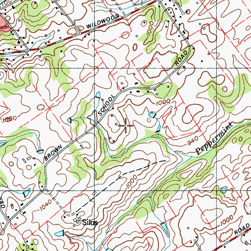 Topographic Map of Commissioner District 3, TN