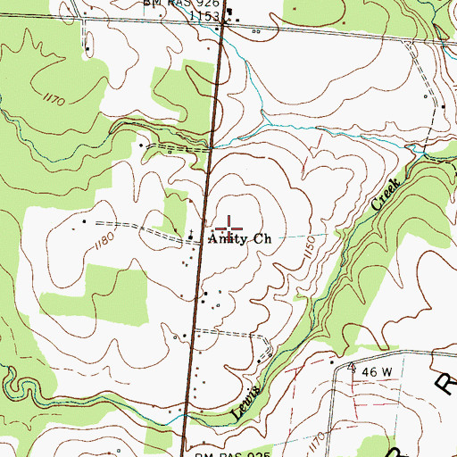 Topographic Map of Commissioner District 3, TN