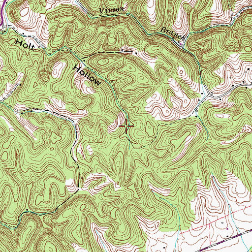 Topographic Map of Commissioner District 3, TN