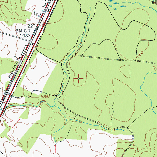 Topographic Map of Commissioner District 3, TN