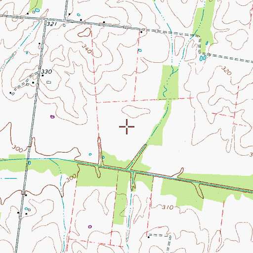 Topographic Map of Commissioner District 3, TN