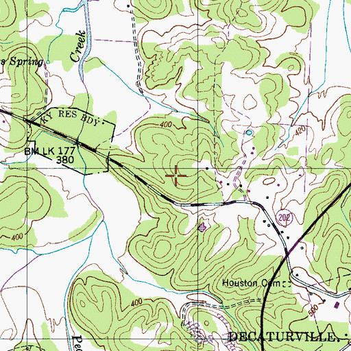 Topographic Map of Commissioner District 3, TN