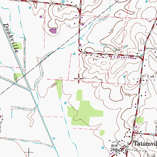 Topographic Map of Commissioner District 3, TN