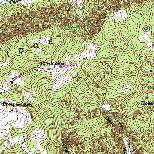 Topographic Map of Commissioner District 3, TN
