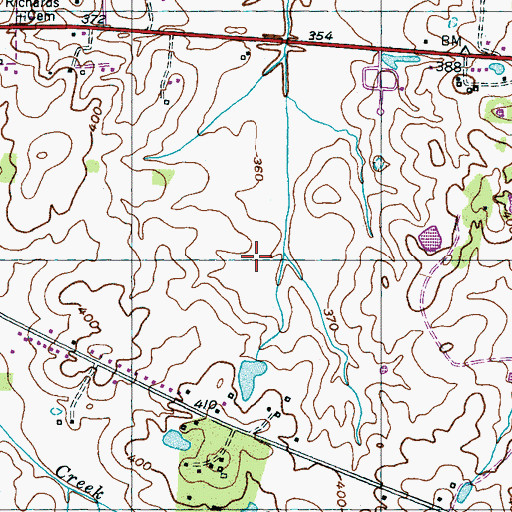 Topographic Map of Commissioner District 3, TN