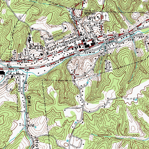 Topographic Map of Commissioner District 3, TN