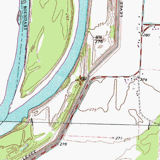 Topographic Map of Commissioner District 3, TN
