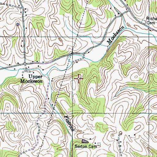 Topographic Map of Commissioner District 3, TN