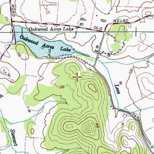 Topographic Map of Commissioner District 3, TN