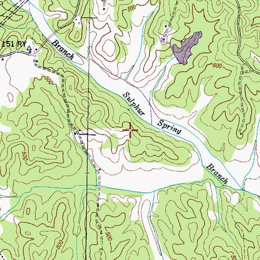 Topographic Map of Commissioner District 3, TN
