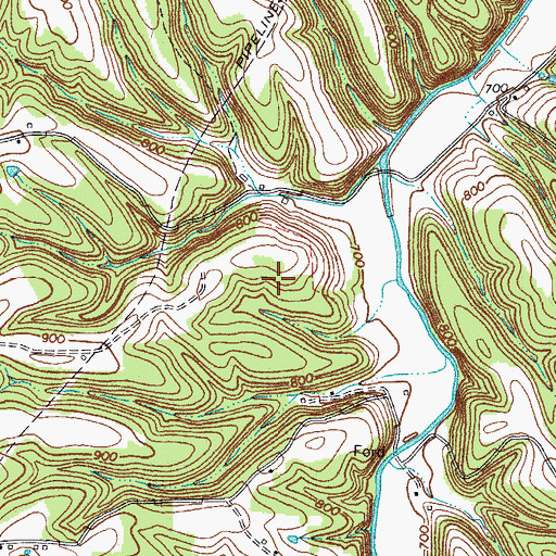 Topographic Map of Commissioner District 3, TN