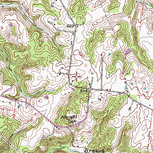 Topographic Map of Commissioner District 3, TN