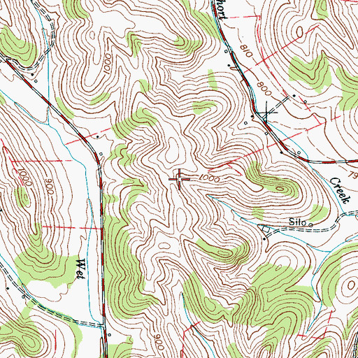 Topographic Map of Commissioner District 3, TN