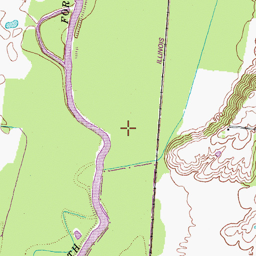 Topographic Map of Commissioner District 3, TN