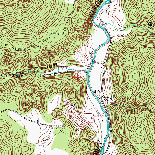 Topographic Map of Commissioner District 3, TN