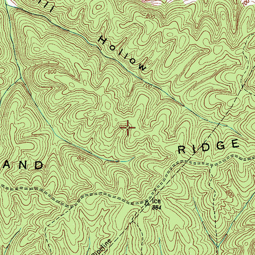 Topographic Map of Commissioner District 3, TN