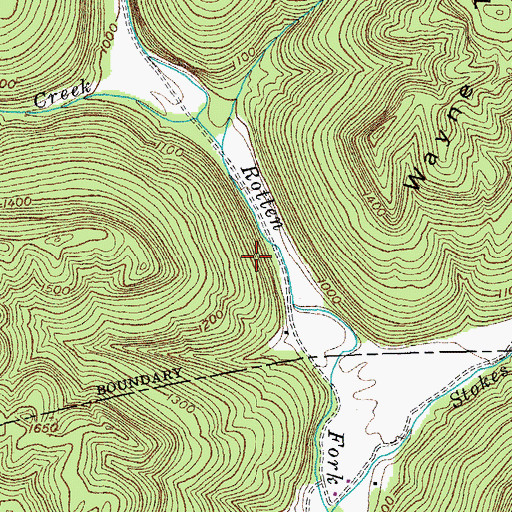 Topographic Map of Commissioner District 3, TN