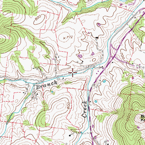Topographic Map of Commissioner District 3, TN