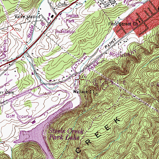 Topographic Map of Commissioner District 3, TN