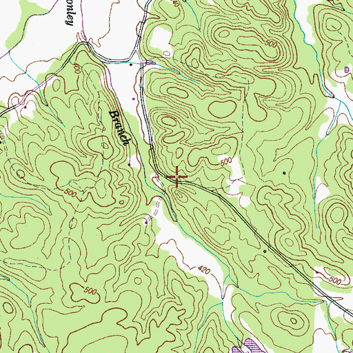 Topographic Map of Commissioner District 1, TN