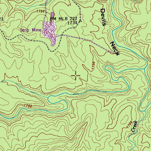 Topographic Map of Commissioner District 1, TN