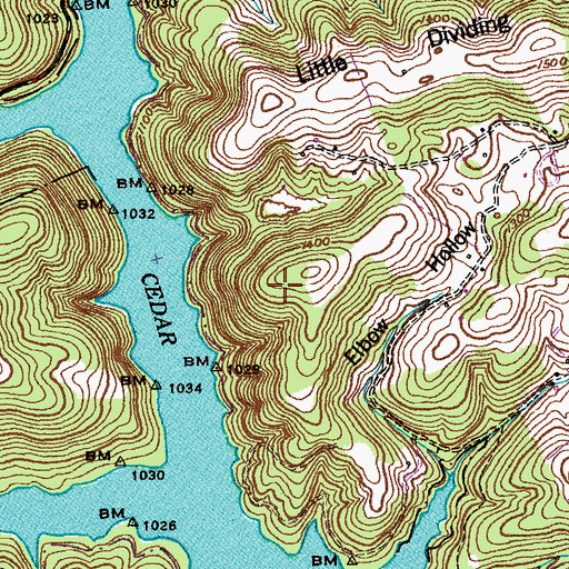 Topographic Map of Commissioner District 1, TN