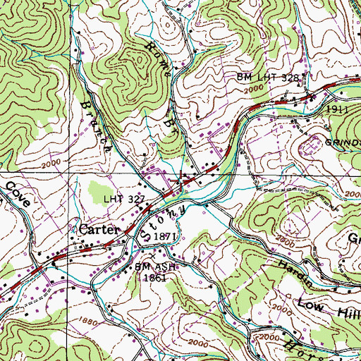 Topographic Map of Commissioner District 1, TN