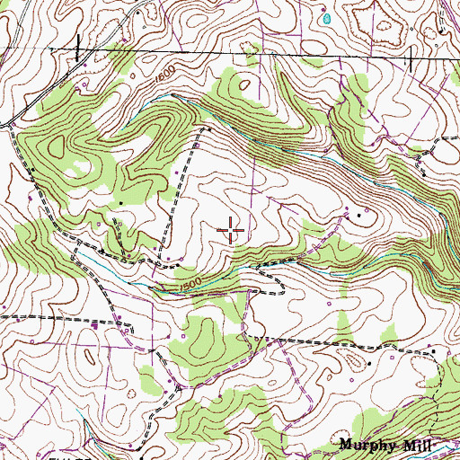 Topographic Map of Commissioner District 1, TN