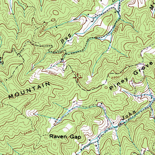 Topographic Map of Commissioner District 1, TN