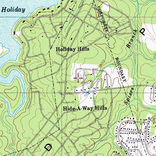 Topographic Map of Commissioner District 1, TN