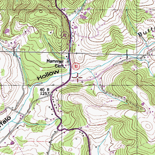 Topographic Map of Commissioner District 1, TN