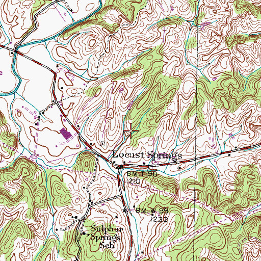 Topographic Map of Commissioner District 1, TN