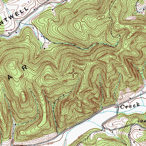 Topographic Map of Commissioner District 1, TN