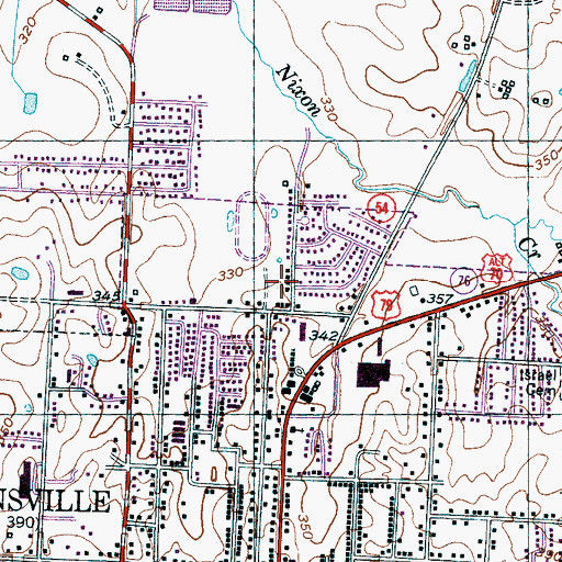 Topographic Map of Commissioner District 1, TN
