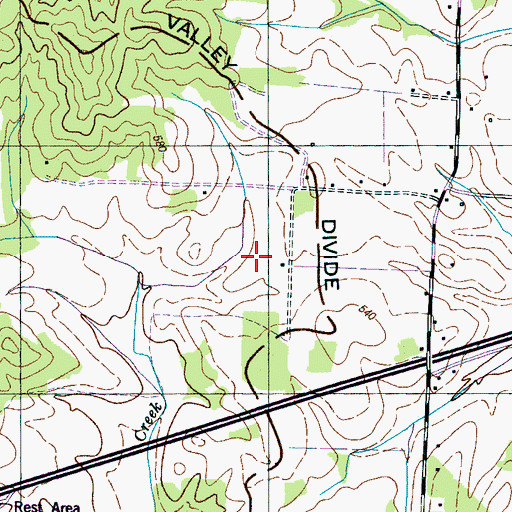 Topographic Map of Commissioner District 1, TN