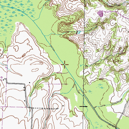 Topographic Map of Commissioner District 1, TN