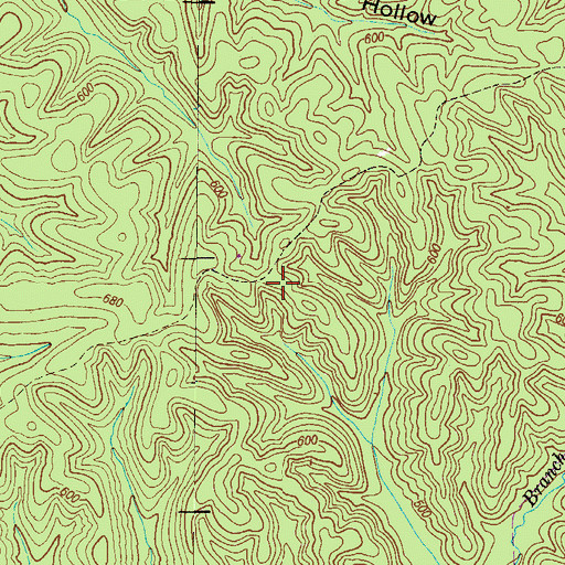 Topographic Map of Commissioner District 1, TN