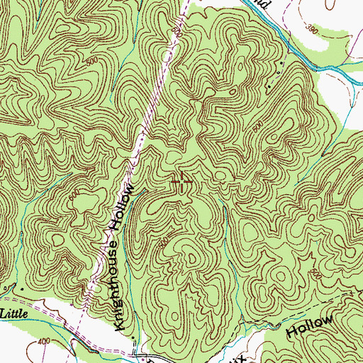 Topographic Map of Commissioner District 1, TN