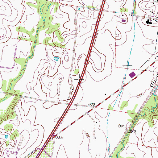 Topographic Map of Commissioner District 1, TN